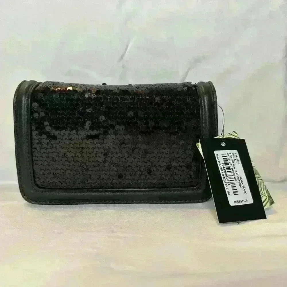 Badgley Mischka Sequins Purse Black